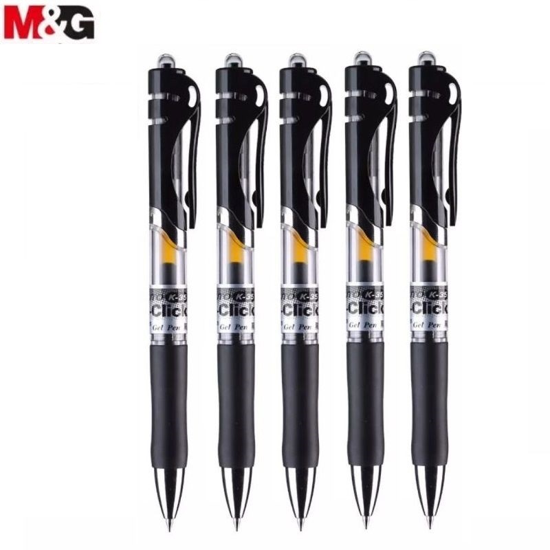 Combo 5 cây bút nước 0.5mm M&amp;G - K35 màu đen