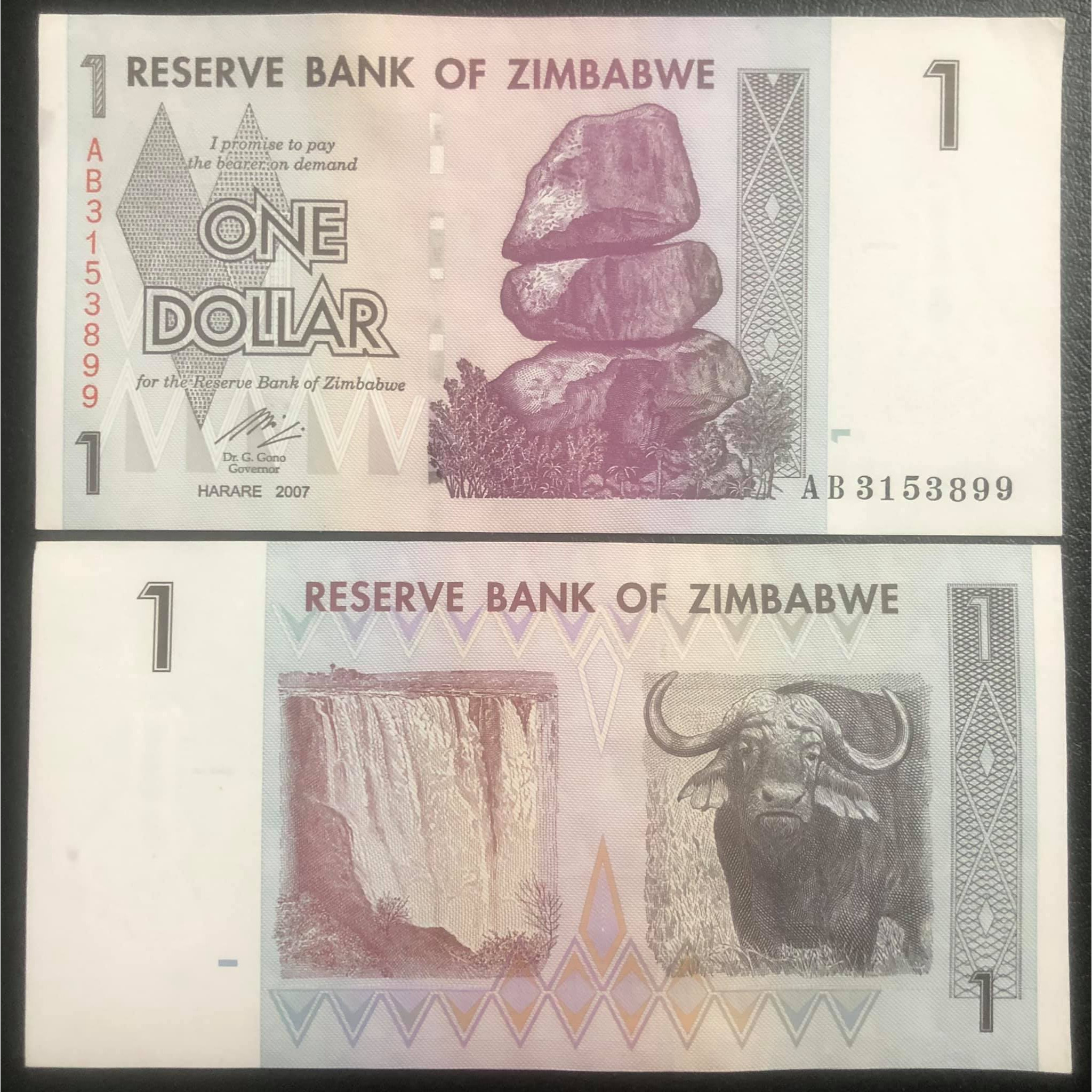 Tiền con Trâu của Zimbabwe 1 dollar, tuổi Sửu sưu tầm