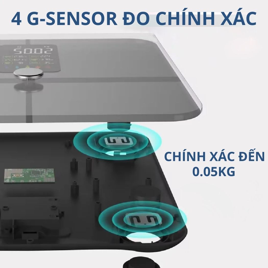 Cân quét chỉ số cơ thể Kachi MK370 CÔNG NGHỆ FEETID NHẬN DIỆN NGƯỜI DÙNG MÀ Không CẦN KẾT NỐI APP - Hàng chính hãng