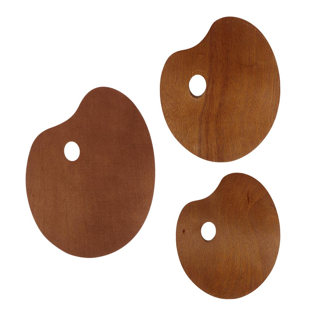 Wood Paint Tray Palette for Watercolor Oil Acrylic Paint Art Oval