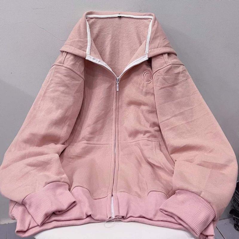 Áo khoác nỉ lót bông Logo unisex