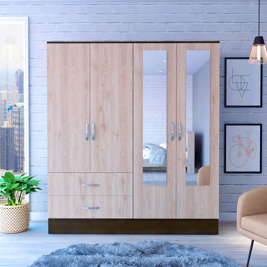 Tủ quần áo 4 cánh thiết kế sang trọng SMLIFE Choski
