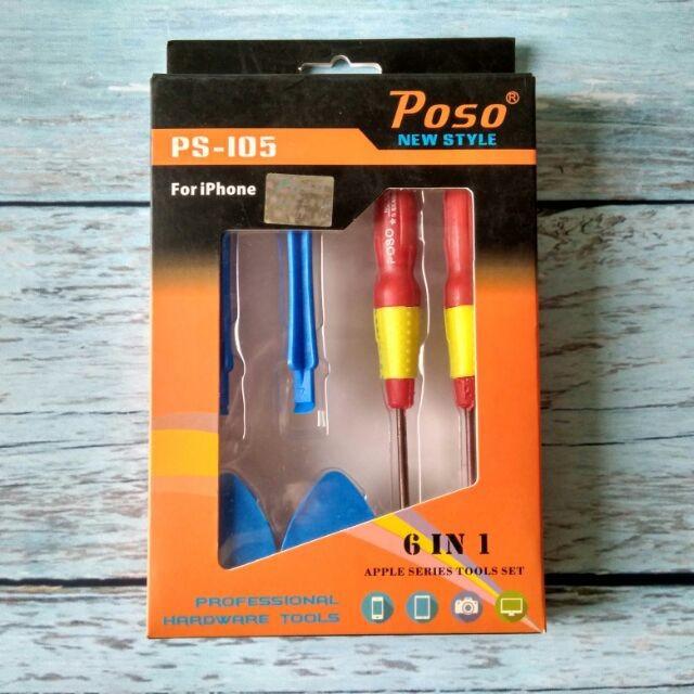 Bộ Vít Mở điện thoại IP 4, 5 Poso PS I05
