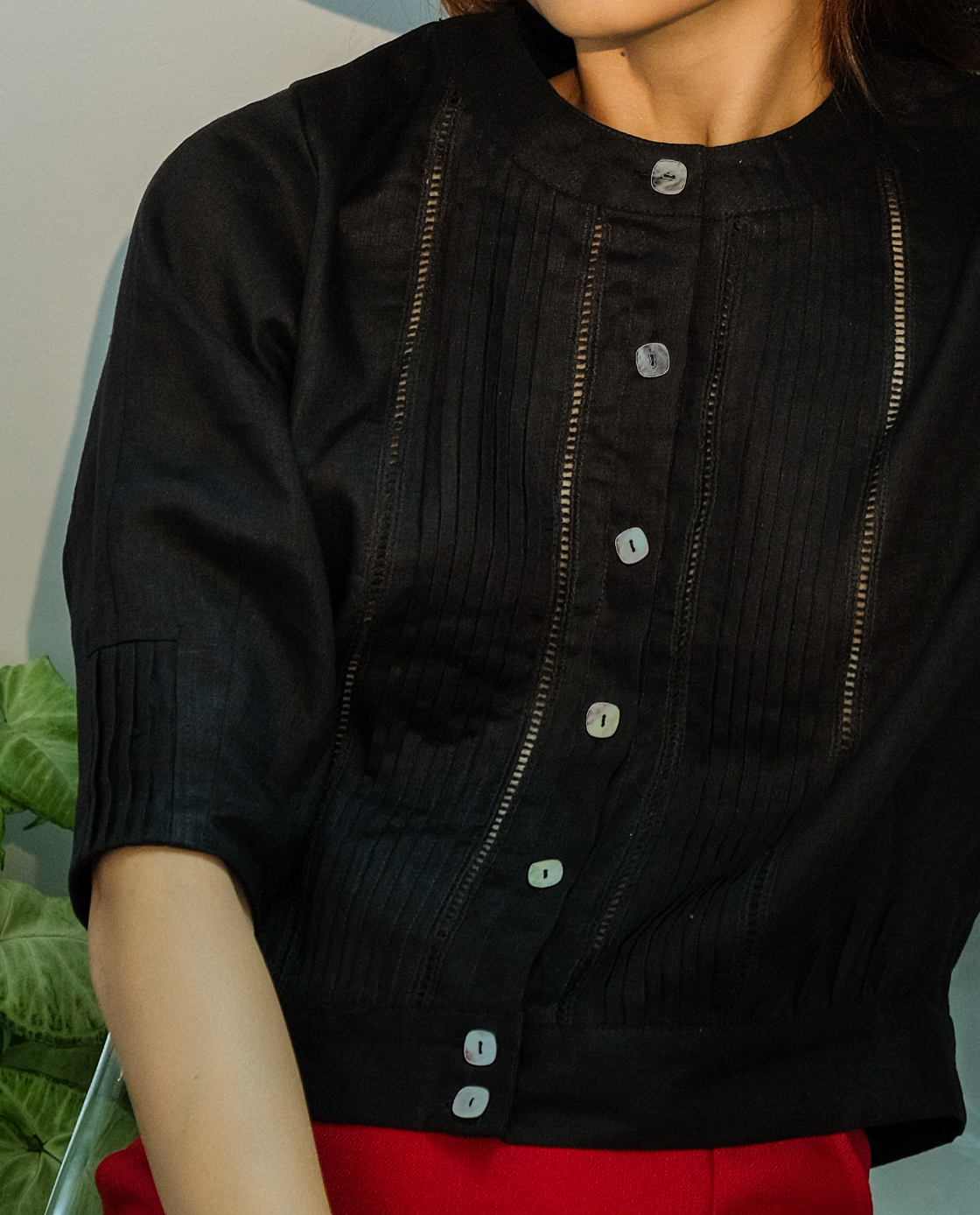 Áo Linen Mặc Nưa TOP188 thời trang thiết kế Hity