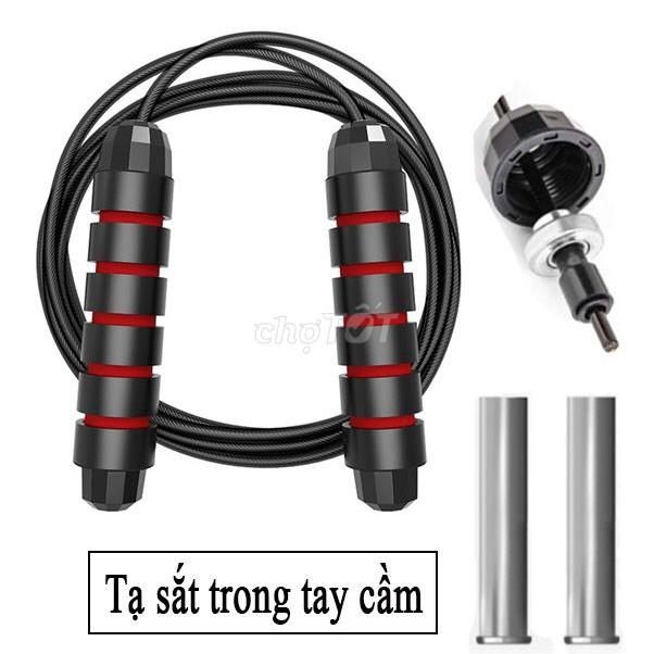 Dây nhảy lõi thép đếm số tự động   - đếm số vòng nhảy tự động tích hợp đo calo, quãng đường