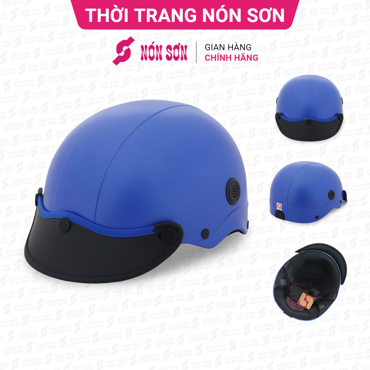 Mũ bảo hiểm lỗ thông gió NÓN SƠN chính hãng ATG-XH529