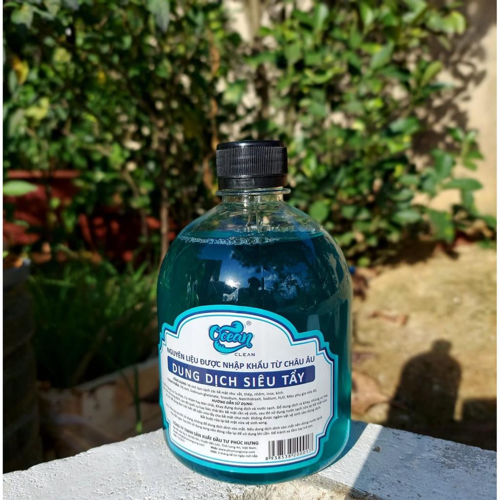 Dung Dịch Nước Tẩy Rửa Đa Năng Ô Tô Xe Máy 3X Clean + Ocean 500ml, Tẩy Dầu Nhớt Và Rỉ Sét Trên Các Bề Mặt