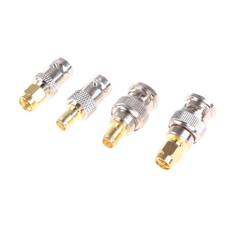 Bộ 4 Đầu Nối SMA Sang BNC Cho Radio Cầm Tay