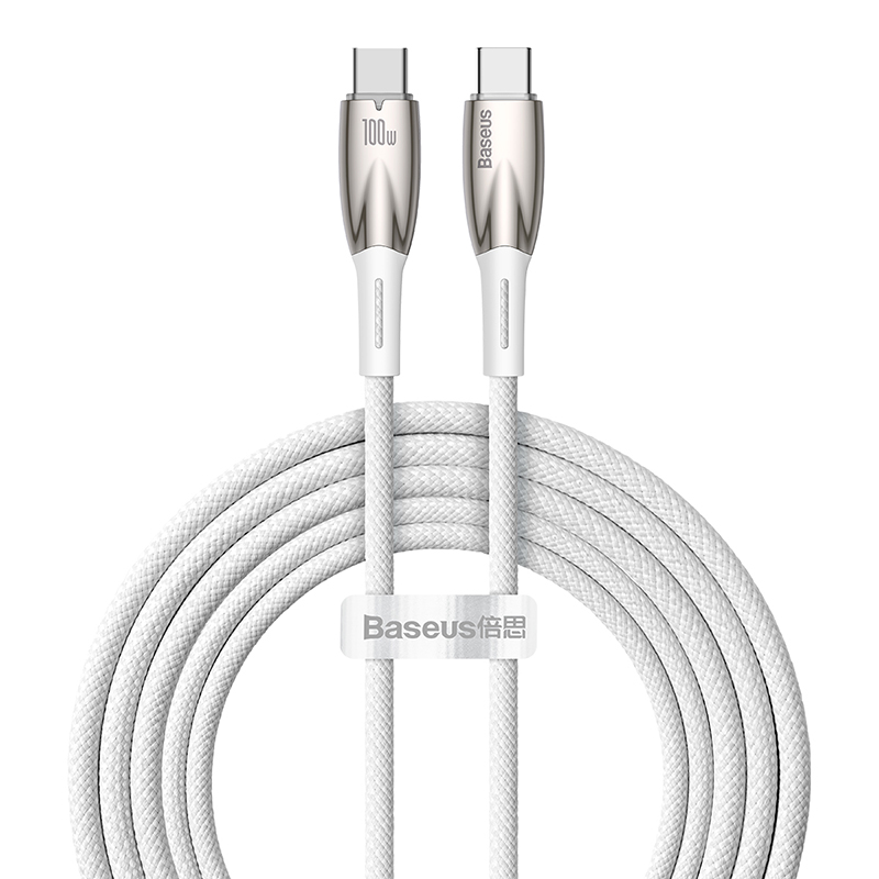 Cáp Sạc Baseus Glimmer Series Fast Charging Data Cable Type-C to Type-C 100W (Hàng chính hãng)