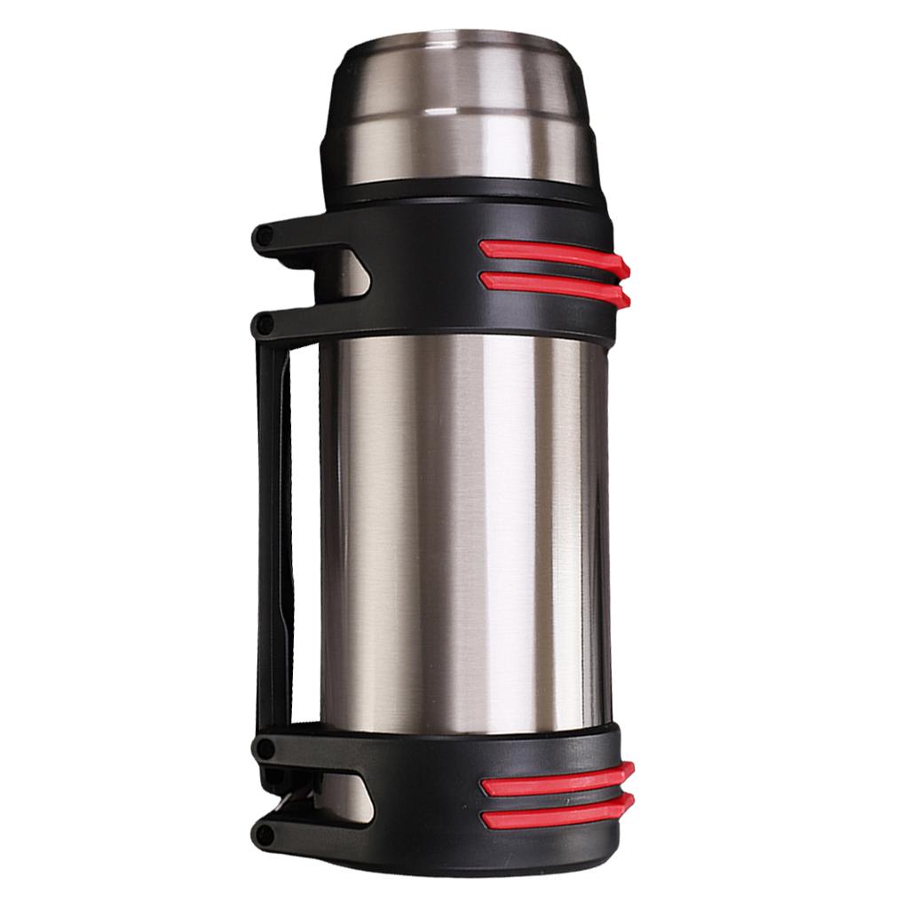 Stainless Steel Vacuum Flask Screw-on Bottles for Camping Travel 1200ml