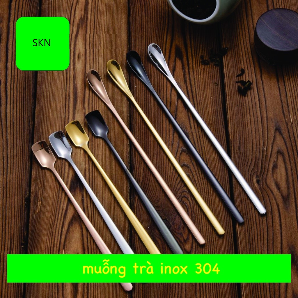 Muỗng inox 304 cao cấp chuyên pha trà, pha cafe