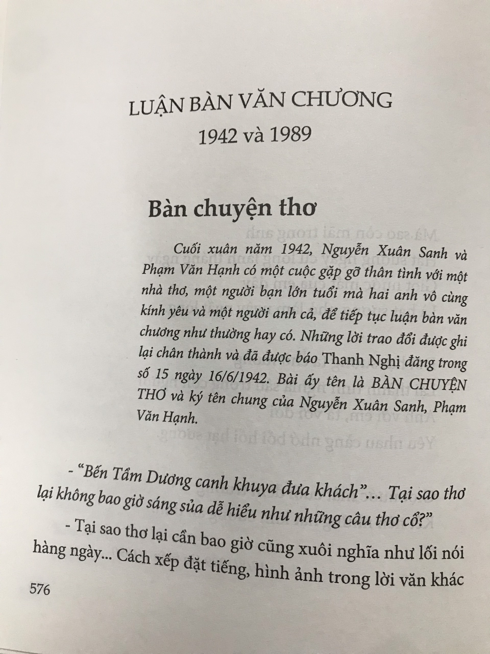 Thơ Nguyễn Xuân Sanh - Tuyển tập tác phẩm