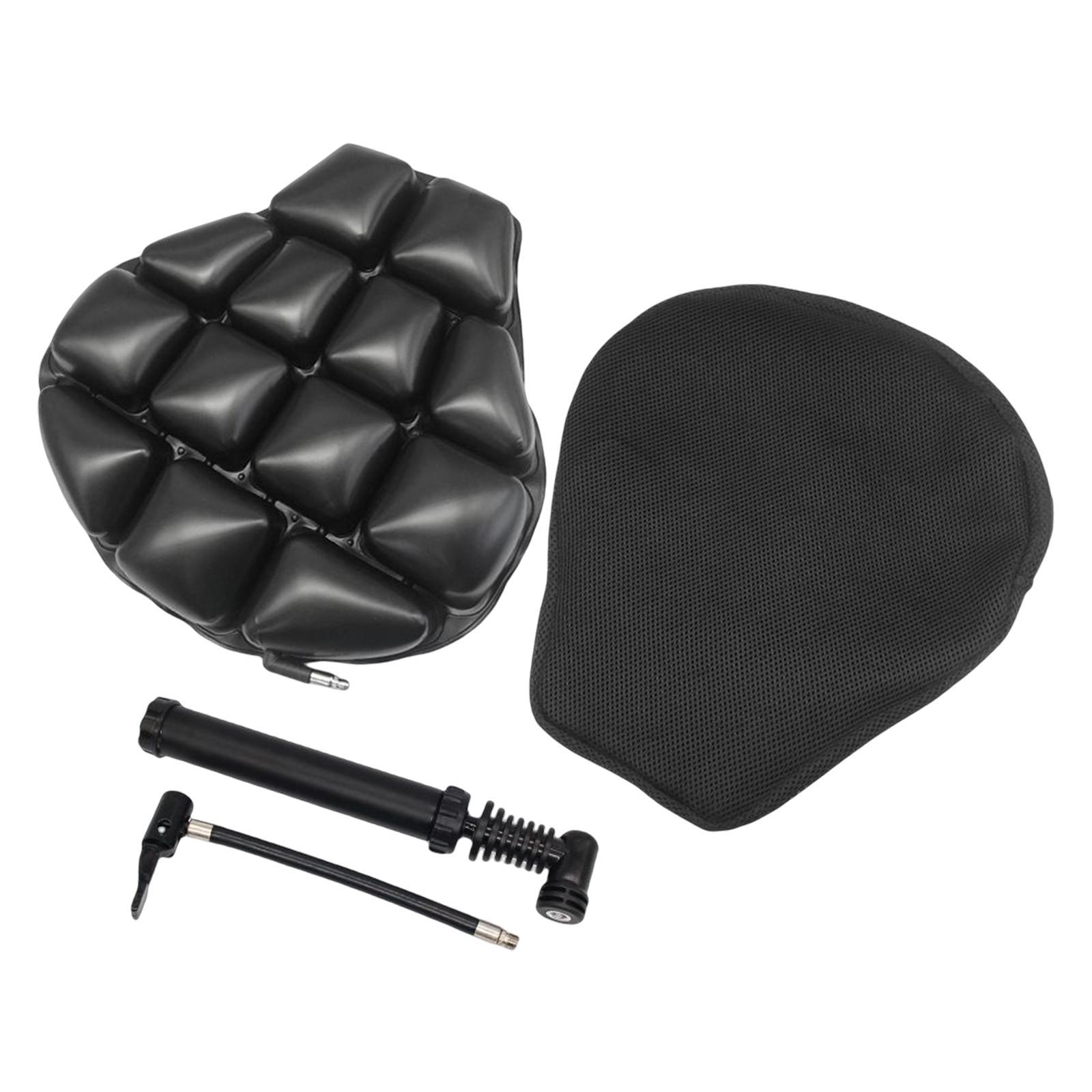 Motorcycle Seat Cushion, with Seat Cover, Inflatable for Motorbike Durable