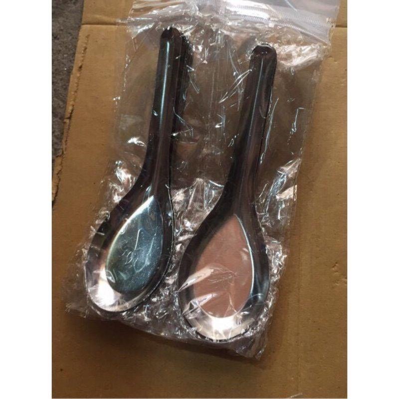 Set 5 thìa inox hoa sen hoàng gia ăn cơm, thìa phở