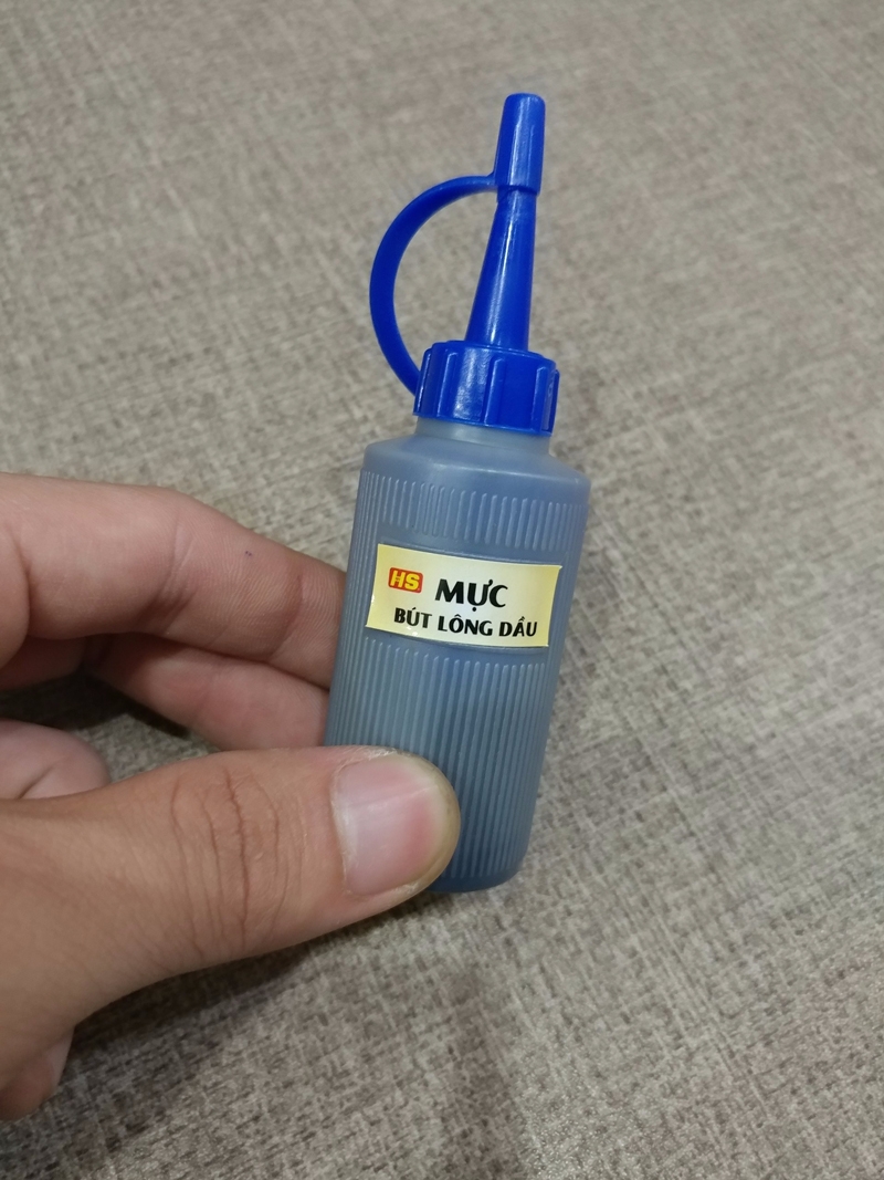 Bộ 3 Mực Lông Dầu 002-MLD-002 - Mực Xanh