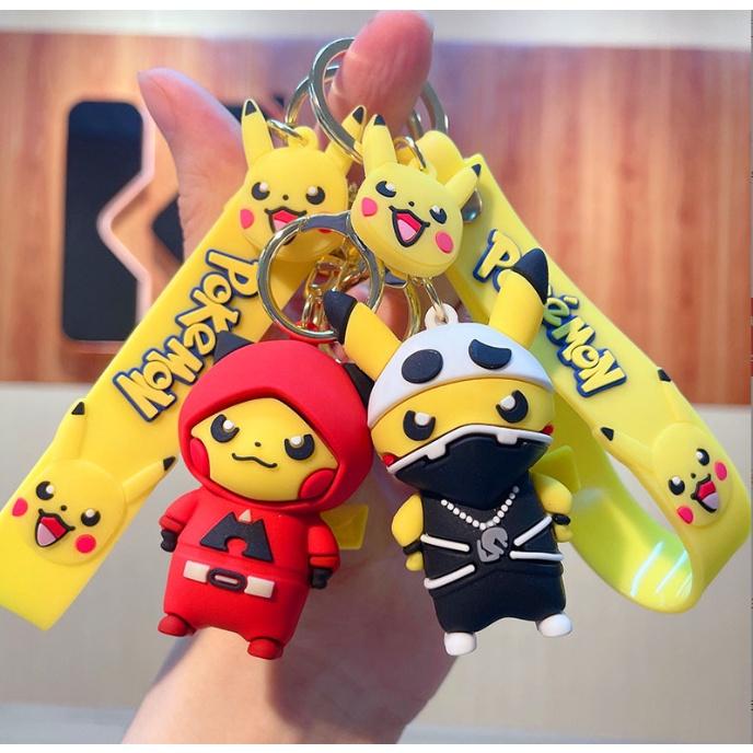 Móc khóa Pikachu ninja dễ thương PVC loại xịn đẹp