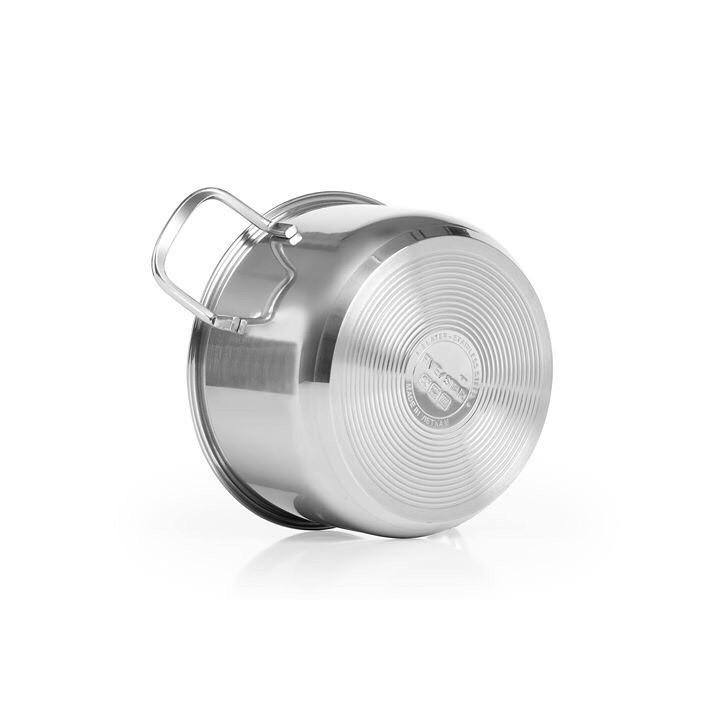 Nồi 3 đáy inox 430 FiveStar Standard bếp từ nắp kính - tặng 2 vá canh