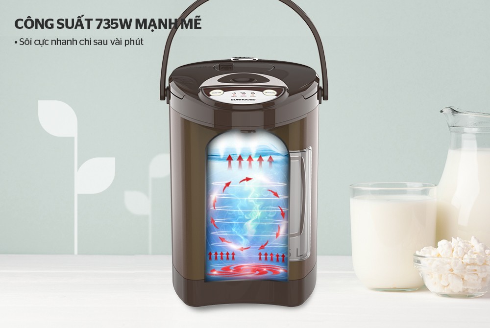 Bình thuỷ điện 3.5L SUNHOUSE SHD1535C - Hàng chính hãng