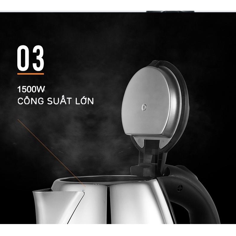 Ấm Đun Siêu Tốc 1.8L 1500W - Bình đun nước siêu tốc - Yumeshop94