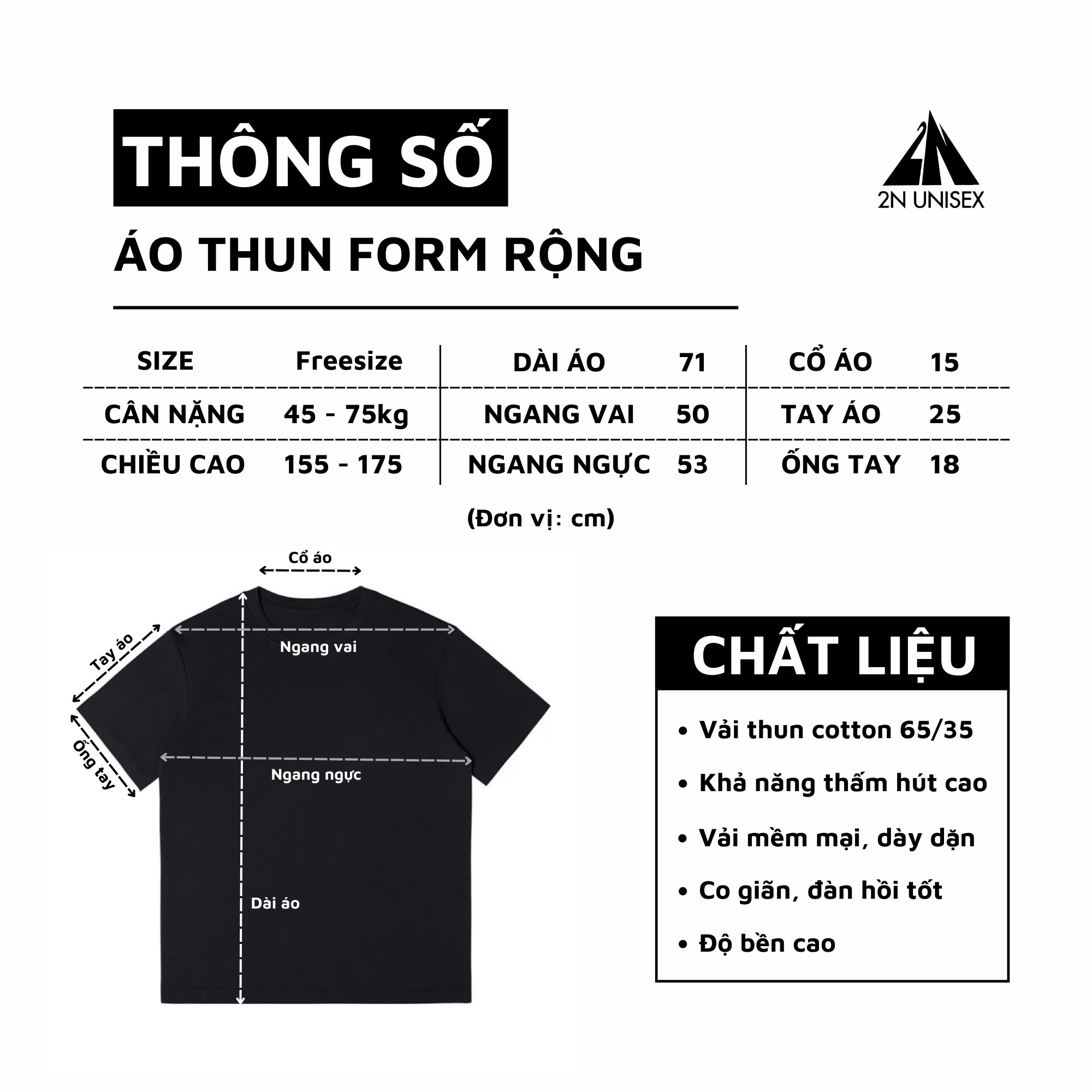 Áo phông nam nữ form rộng 2N Unisex thun cotton in hình gấu Panda thêu lông màu trắng/xanh