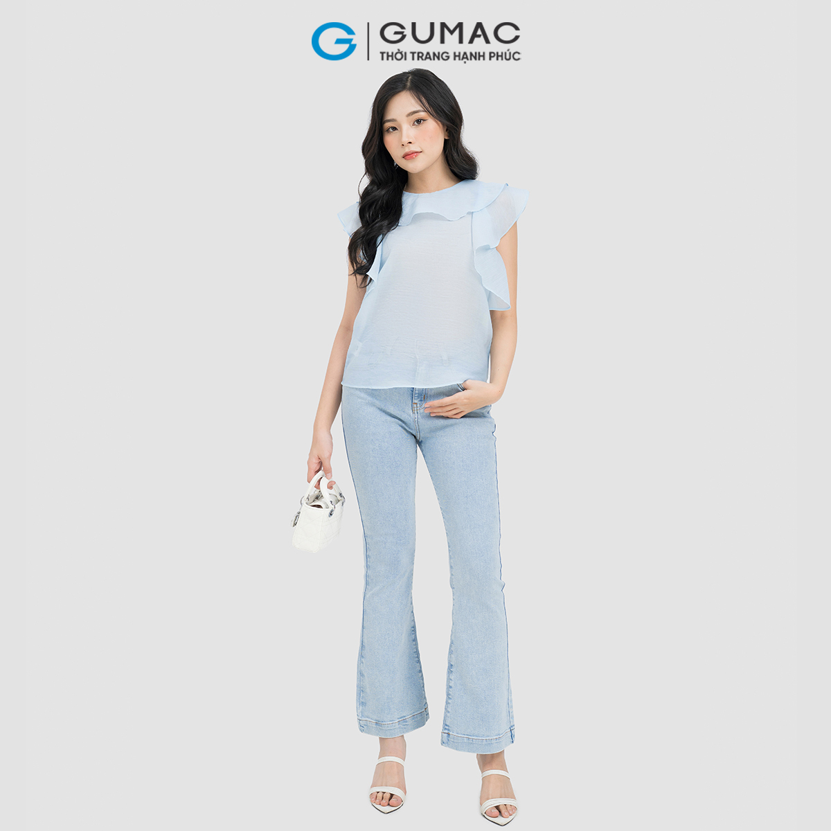 Quần jeans ống loe Gumac QJD04050