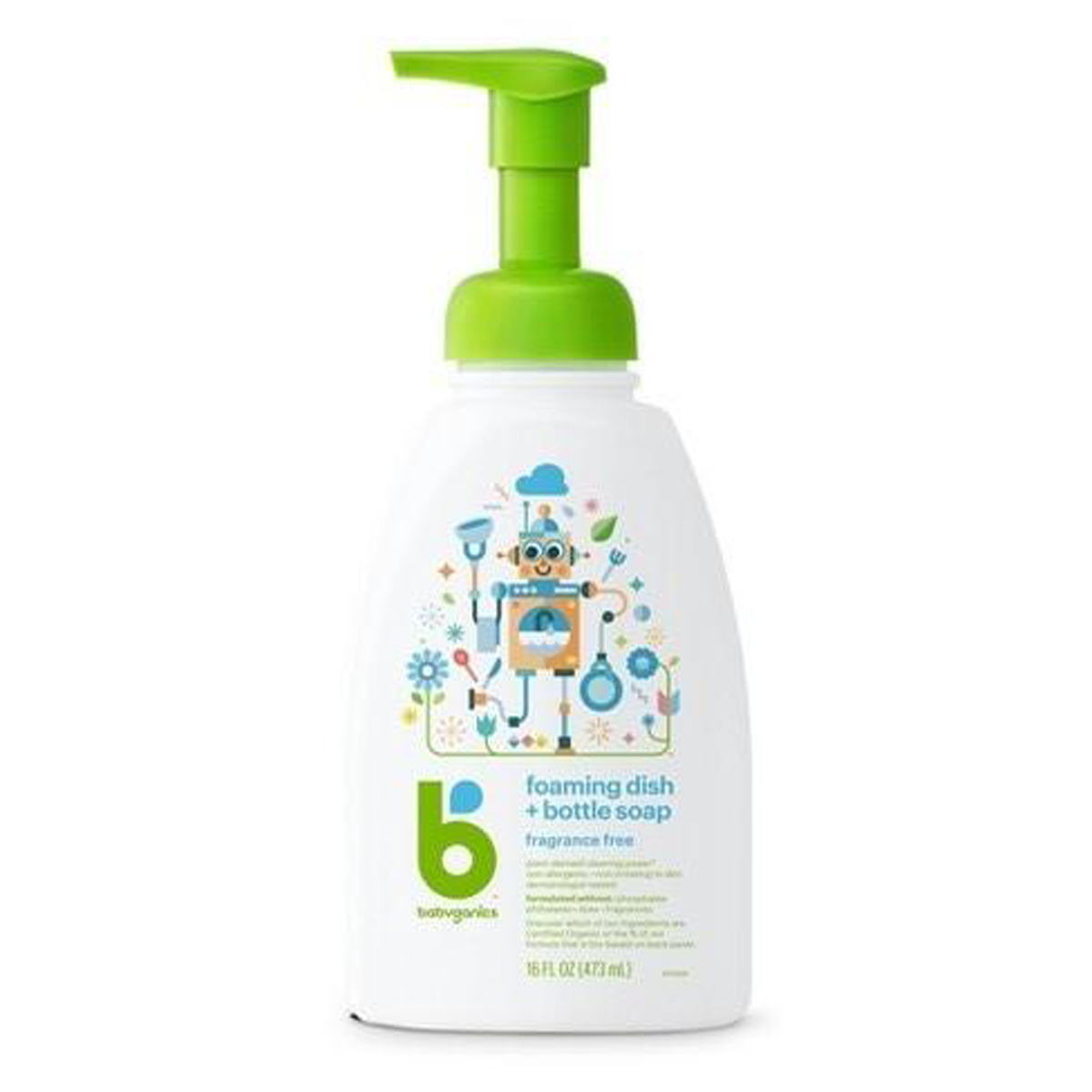 Nước rửa bình sữa Babyganics 473ml