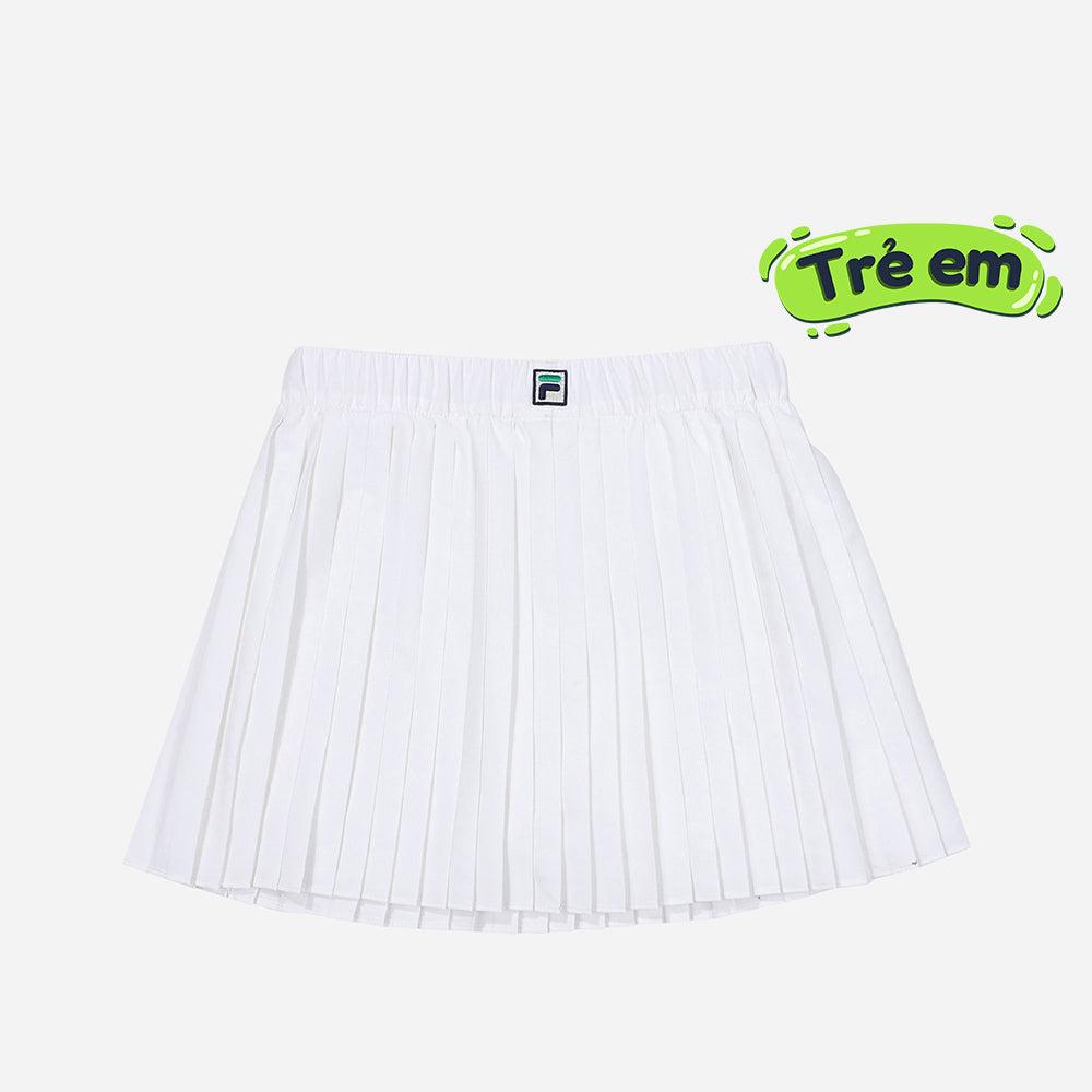 Chân váy thời trang bé gái Fila Tennis Line Pleats - FK2SKF1201F-OWH