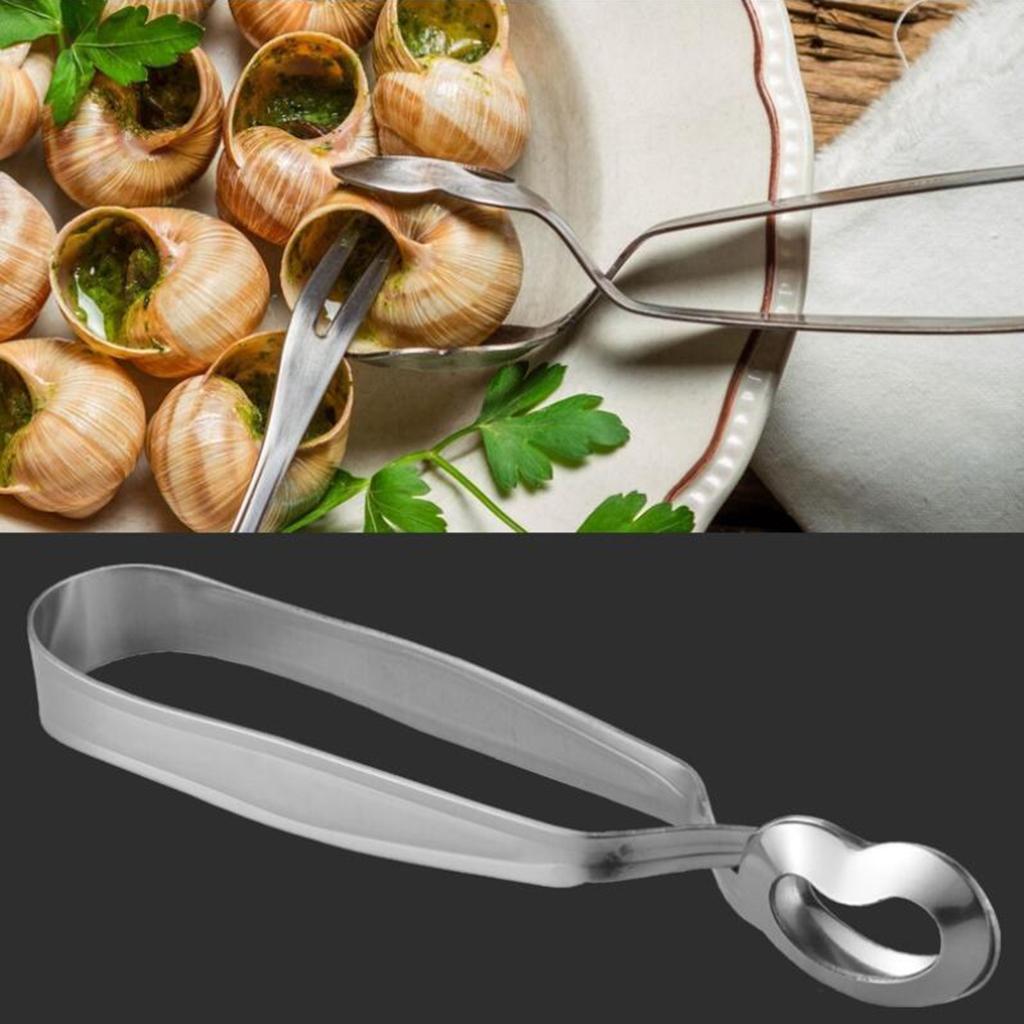2x Escargot / Snail Tongs Stainless Steel Heavy Kitchen Cooking Utensil