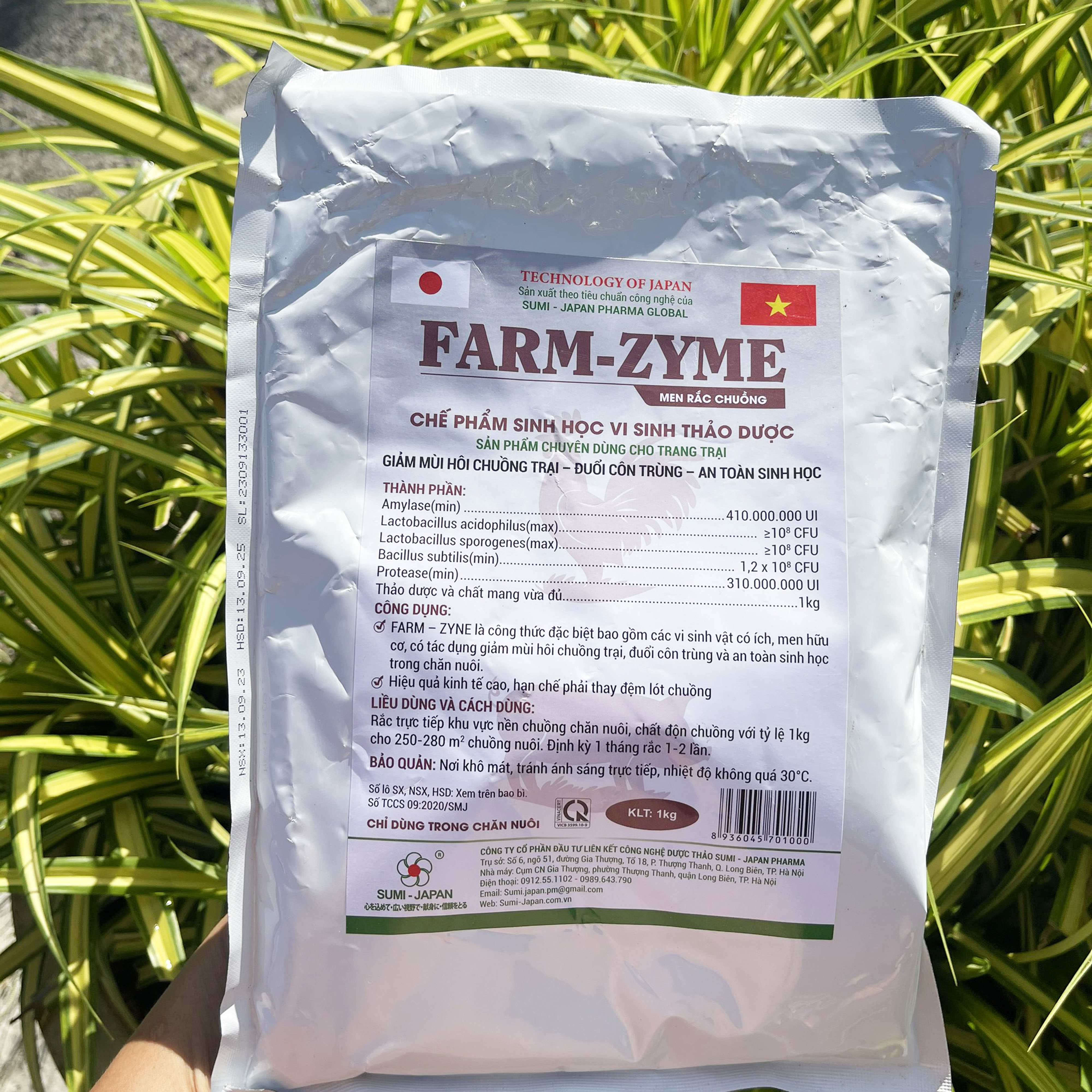 Farm Zyme - Men Rắc Thảo Dược Giảm Mùi Hôi Đuổi Côn Trùng