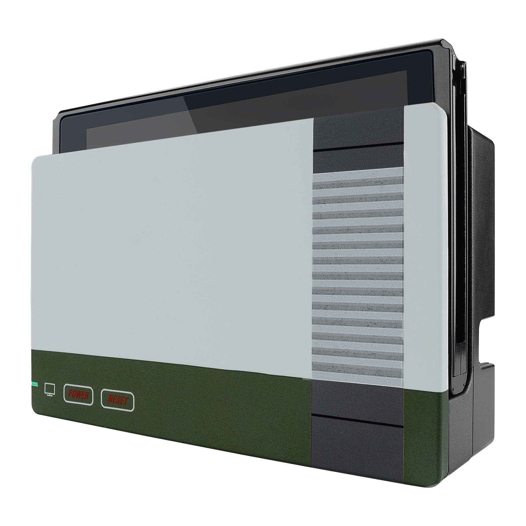 Mặt nạ tay cầm cảm ứng mềm tùy chỉnh eXtremeRate, Vỏ vỏ thay thế DIY có hoa văn cho Nintendo Switch Dock-Dock KHÔNG đi kèm Màu sắc: Phong cách SNES cổ điển