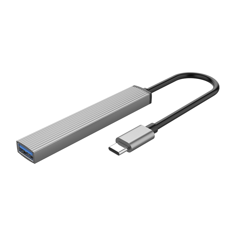 Bộ Chia USB Orico Type C ra 4 cổng USB 3.0 &amp;amp; USB 2.0 AH-13-GY-BP - Hàng Chính Hãng