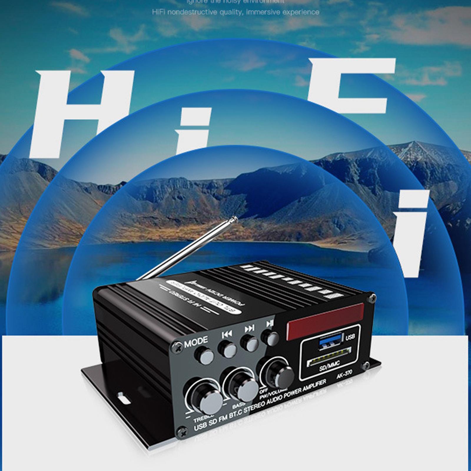 2 Channel Car Amplifier MP3 Ape   WMA Format DC 12V Amp for Mobile Phone