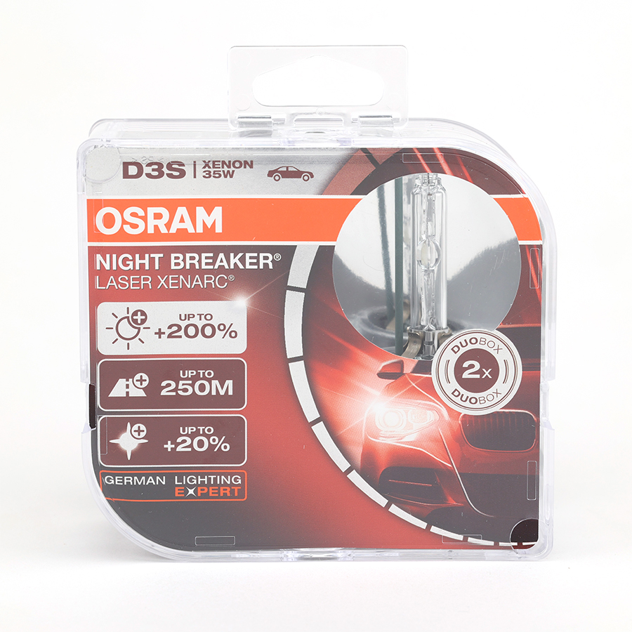 Combo 2 Bóng Đèn Xenon OSRAM Night Breaker D3S 66340XNL 12V 35W