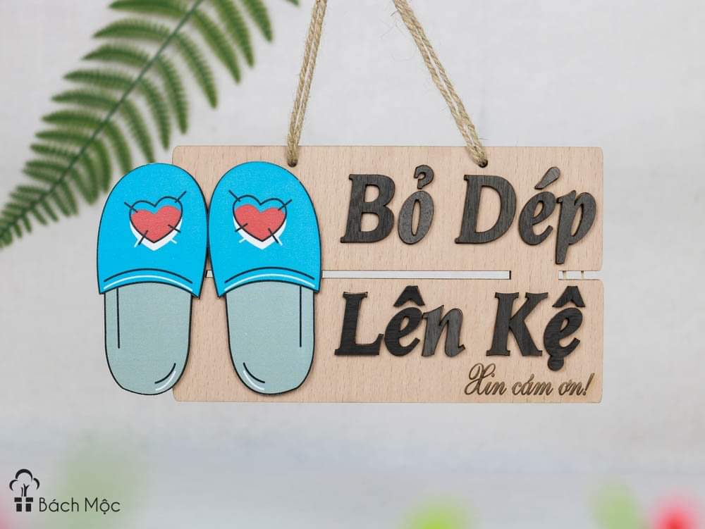 Bảng treo BA15 bỏ dép lên kệ