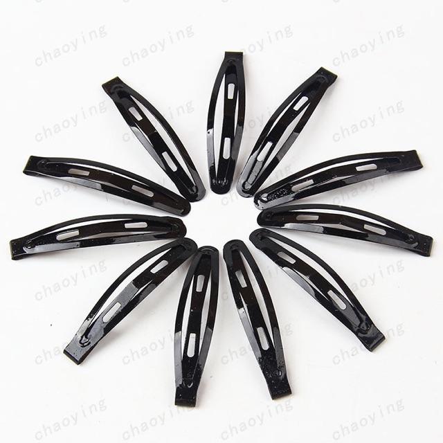 Vỉ 12 chiếc kẹp tóc mái trơn, dạng bật tách