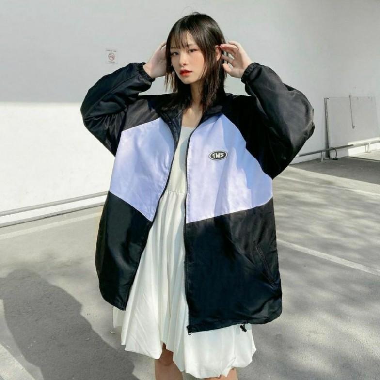 Áo Khoác Dù TMS LOGO MIDSIDE Nam Nữ Unisex Form Rộng Bomber Jacket bao đẹp mới tpp684