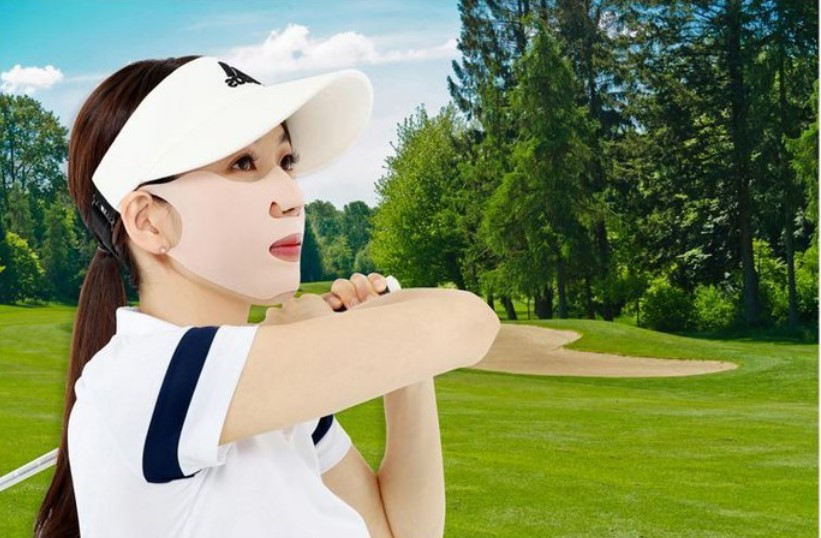 Mặt nạ golf nam Collagen chống nắng dưỡng da mặt khi lên sân hàng nhập khẩu Hàn Quốc