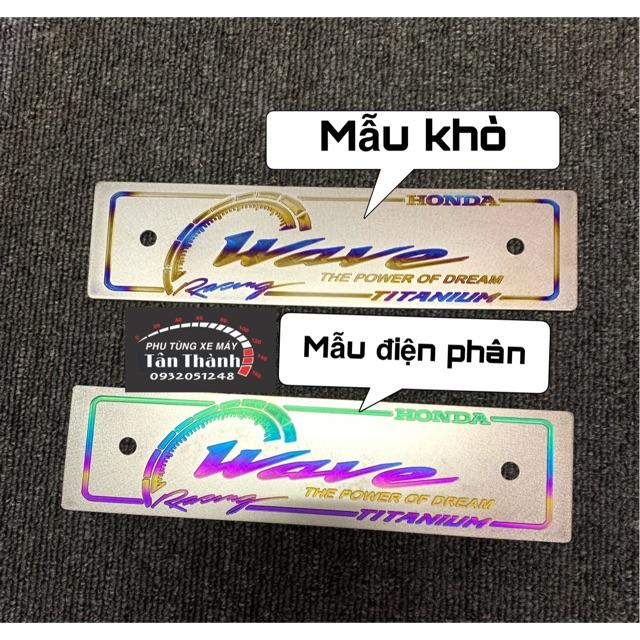 Bảng tên Titan dành cho Wave kèm bass ốc