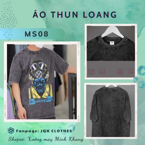 Áo thun loang nam nữ Breaking Bad tay lỡ chất liệu cotton 100% cao cấp dáng unisex