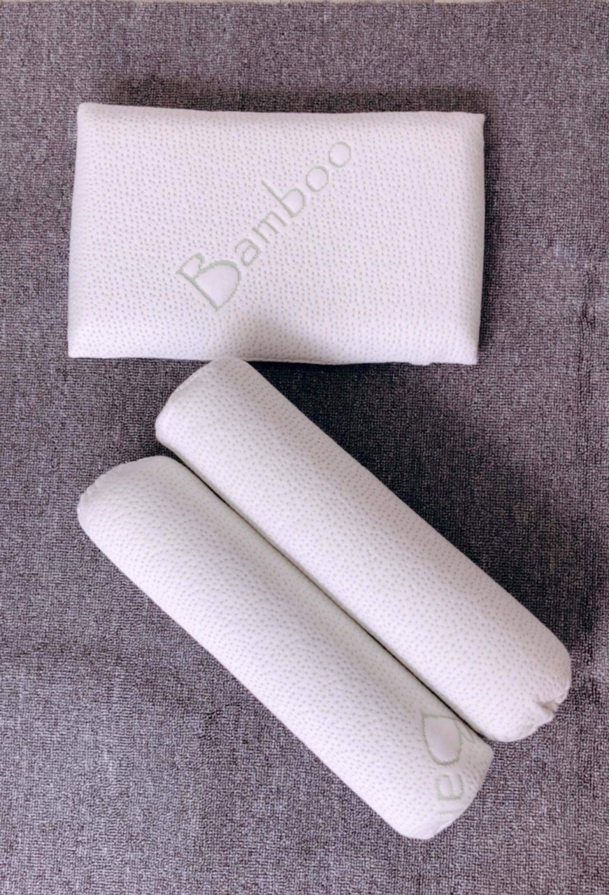 Chặn Gối Chống Giật Mình Sợi Tre Bamboo Comfybaby -Tặng Thước đo Chiều Cao Và Thị Lực