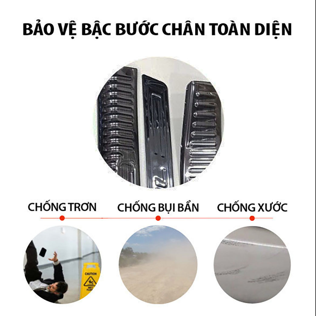 Ốp bậc cửa Titan dành cho xe ô tô TOYOTA CROSS - Hàng Chính Hãng TDVN