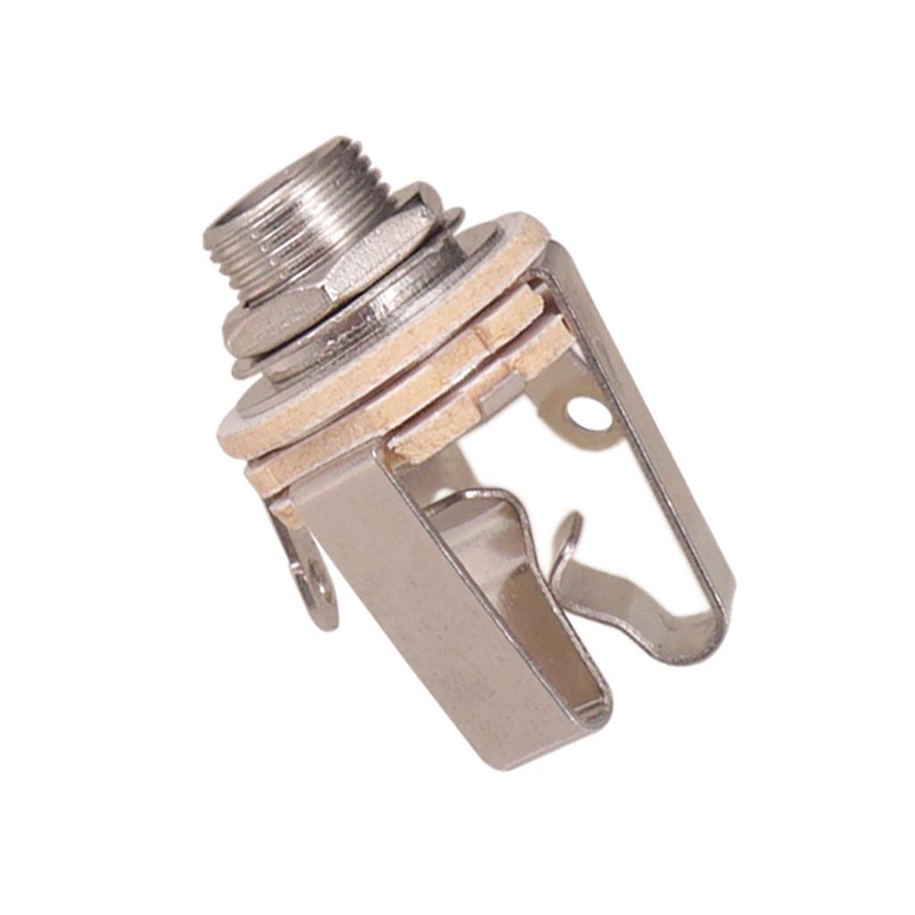 Sunnimix 2 Cái Đồng 1/4  Đầu Ra Âm Thanh Stereo Đĩa Cho Đàn Guitar Bass Hoạt Động Bán Tải