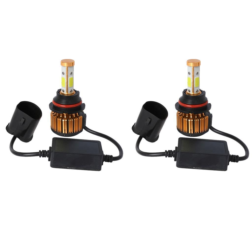 High Quality 2Pcs Car LED COB Headlight Fog Work Light Lamp DRL Gold