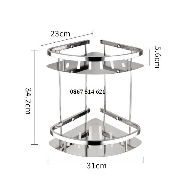 Kệ nhà tắm inox 2 tầng nhà tắm, nhà bếp, phòng ngủ.... KMISU Thiết bị vệ sinh