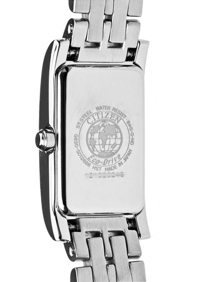Đồng Hồ Nữ Citizen Đính Đá Swarovski Dây Thép Không Gỉ EG2025-75A - Mặt Trắng