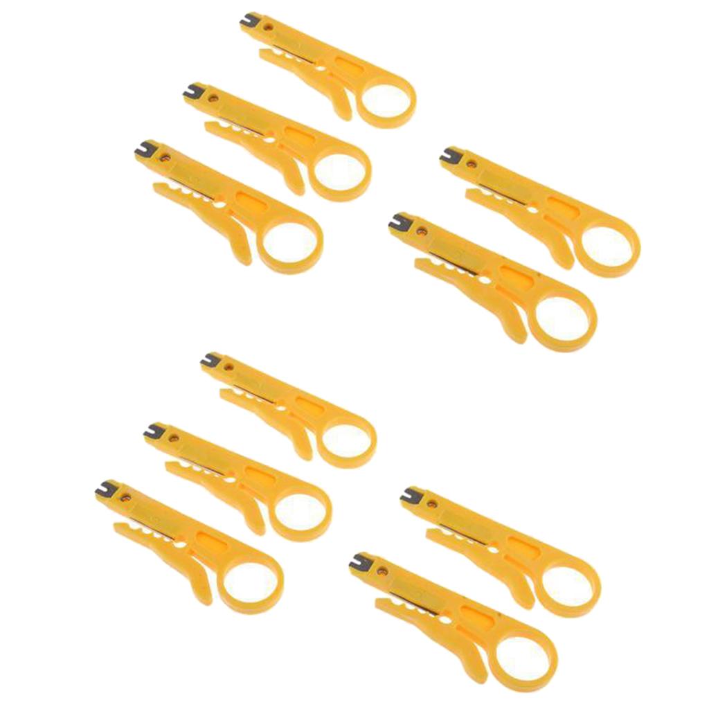 10Pcs Small Wire Cutters Cutting Strippers Coaxial Cables