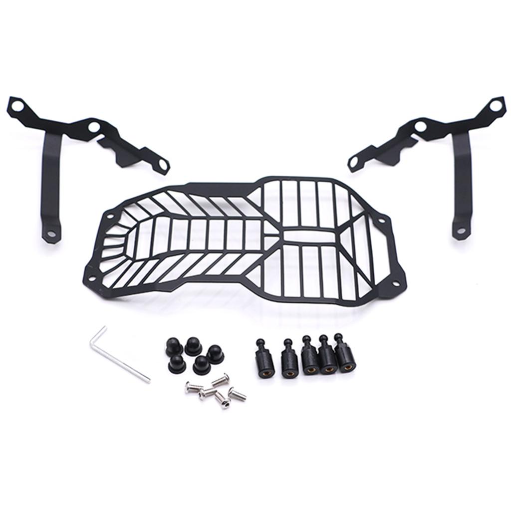 Black Motorcycle Headlight Grille Mesh Grille Headlight Mesh Hood for