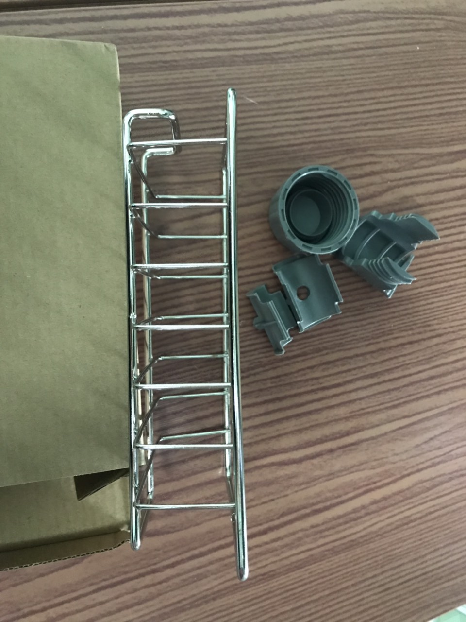 Khay Gắn Vòi Rửa Chén Loại Lớn Bằng Inox - Kích thước: 22.5*6.5*10cm