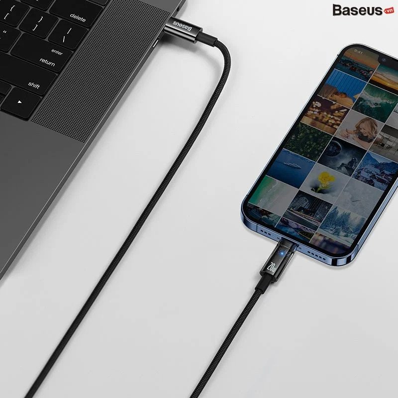 Cáp Sạc nhanh Tự Ngắt Gen2 Baseus Explorer Series cho iPhone - Hàng Nhập Khẩu