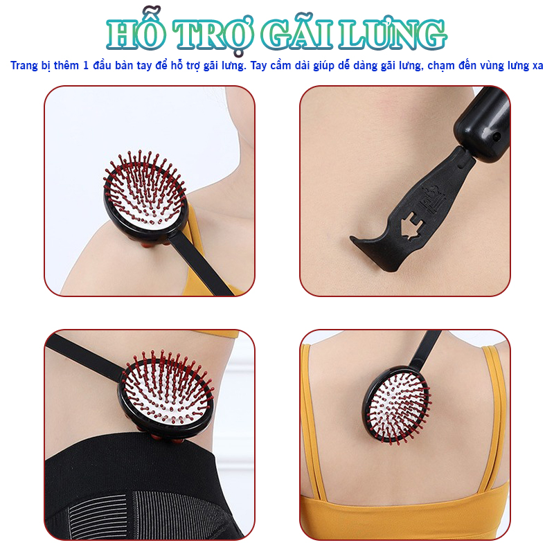 Dụng cụ đấm lưng 2 mặt, Nikio NK-08C - Thiết kế sử dụng đa năng, gãi lưng, gãi đầu tiện lợi